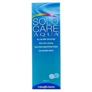 Solo Care Aqua płyn do pielęgnacji soczewek kontaktowych firmy Ciba Vision
