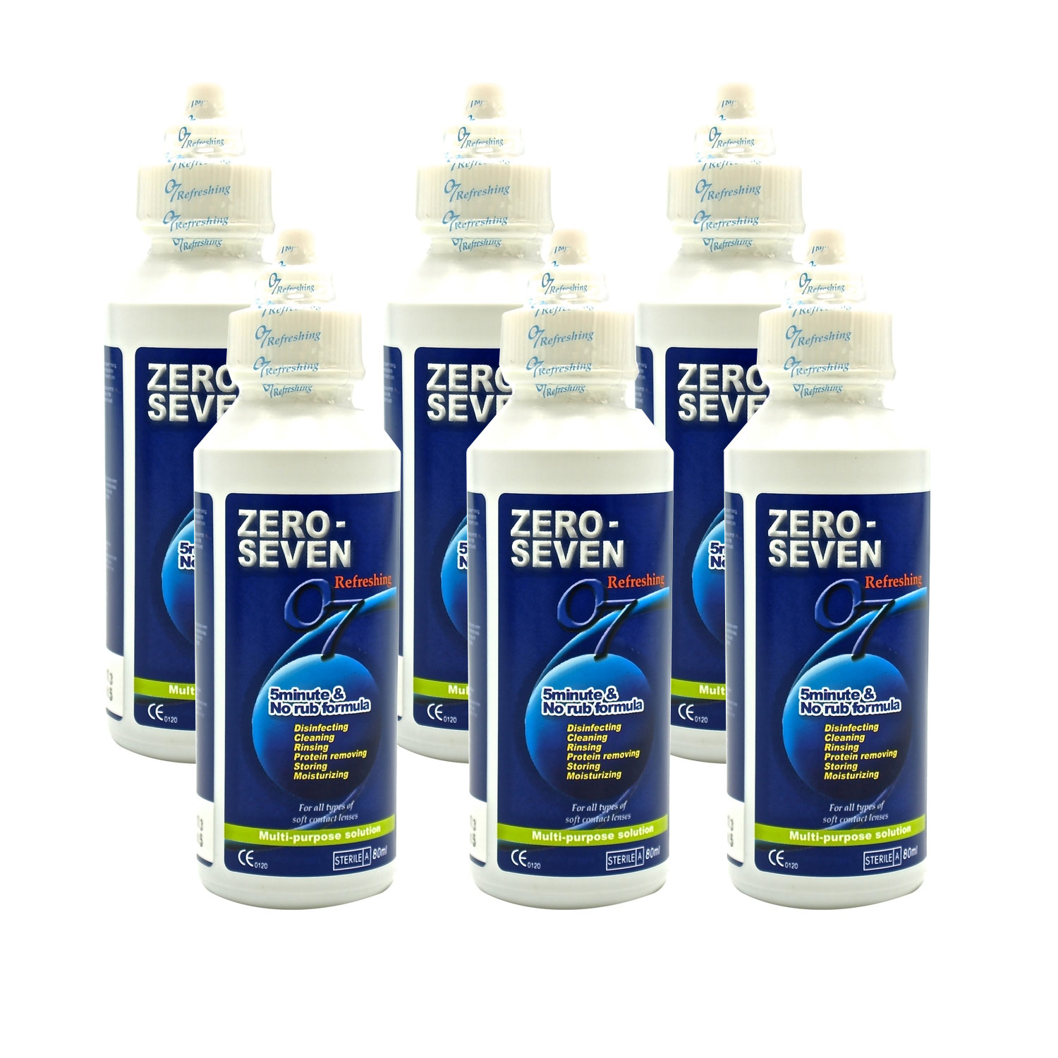 Zestaw: Zero-Seven Refreshing 6×80 ml
