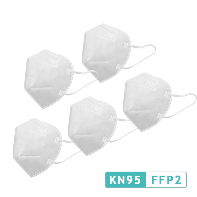 Zestaw: Maseczka ochronna KN95 klasy FFP2 5x1 szt.