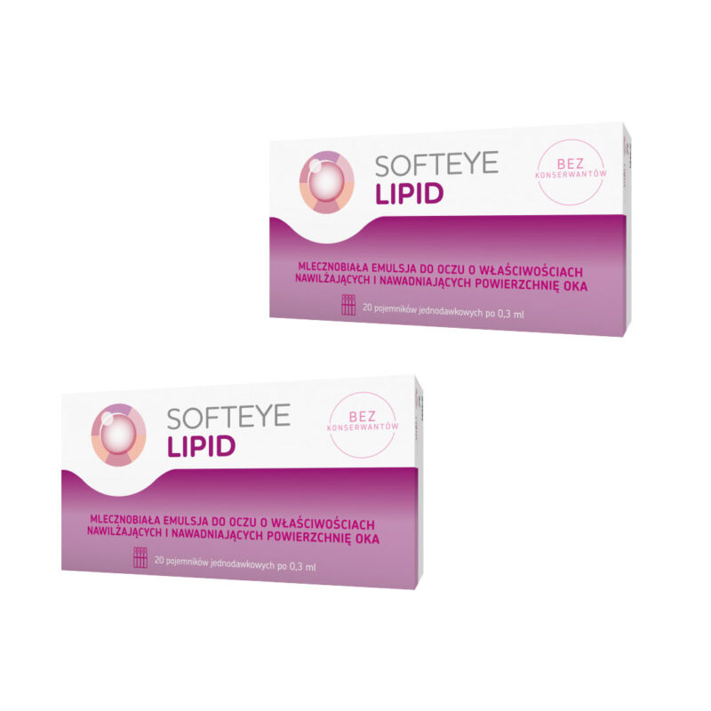 Zestaw: Softeye Lipid emulsja do oczu 2x(20 x 0,3 ml)