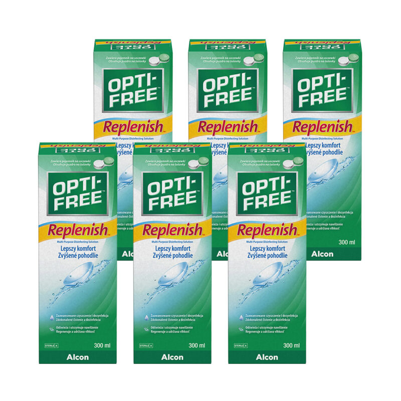 Zestaw: OPTI-FREE® Replenish® 6×300 ml