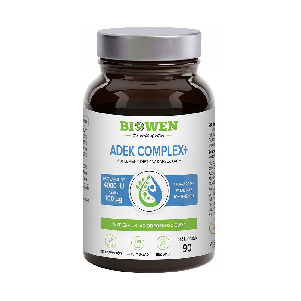 Biowen Witaminy ADEK Complex+ 90 kapsułek