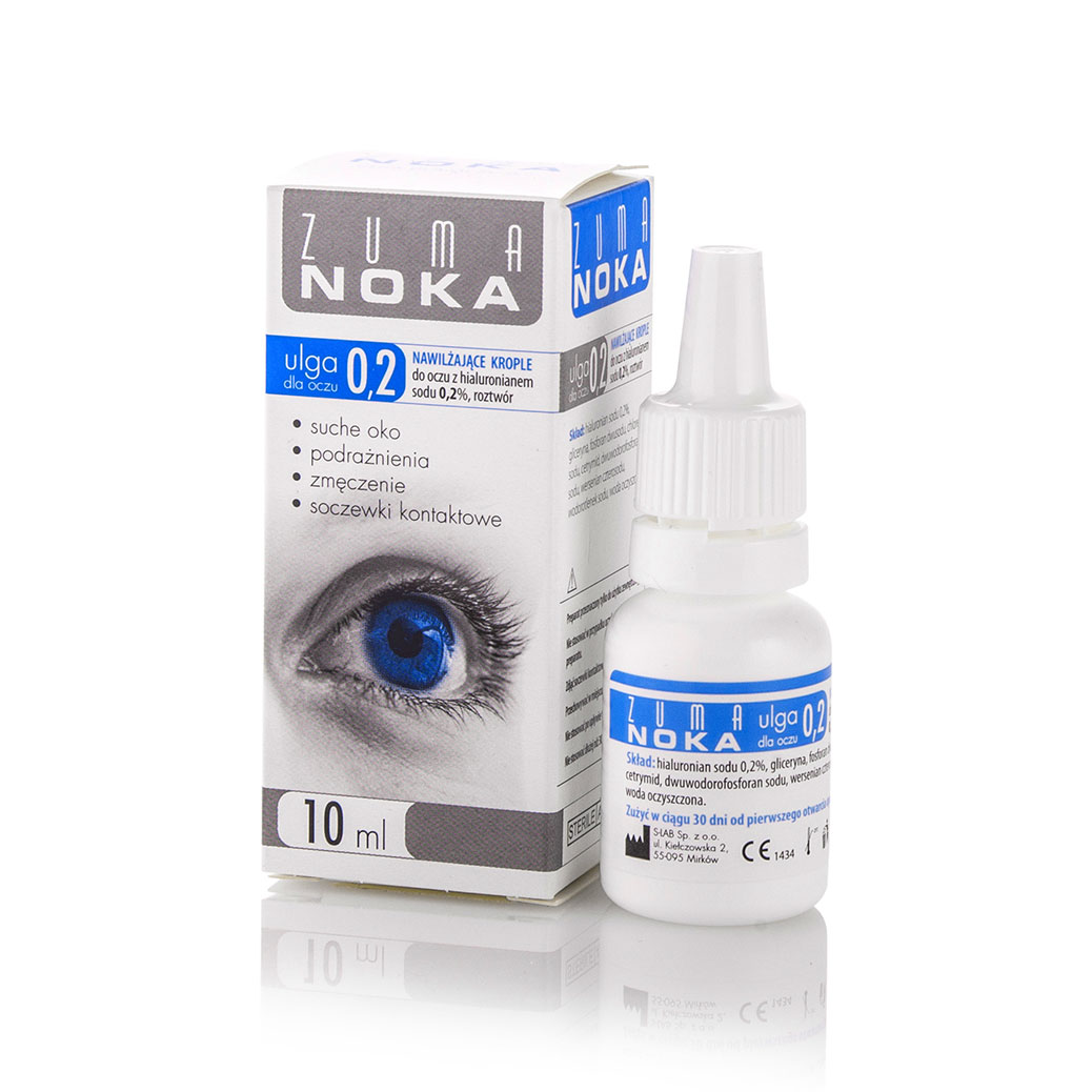 Zuma Noka ulga dla oczu 0,2% krople z hialuronianem sodu 10 ml