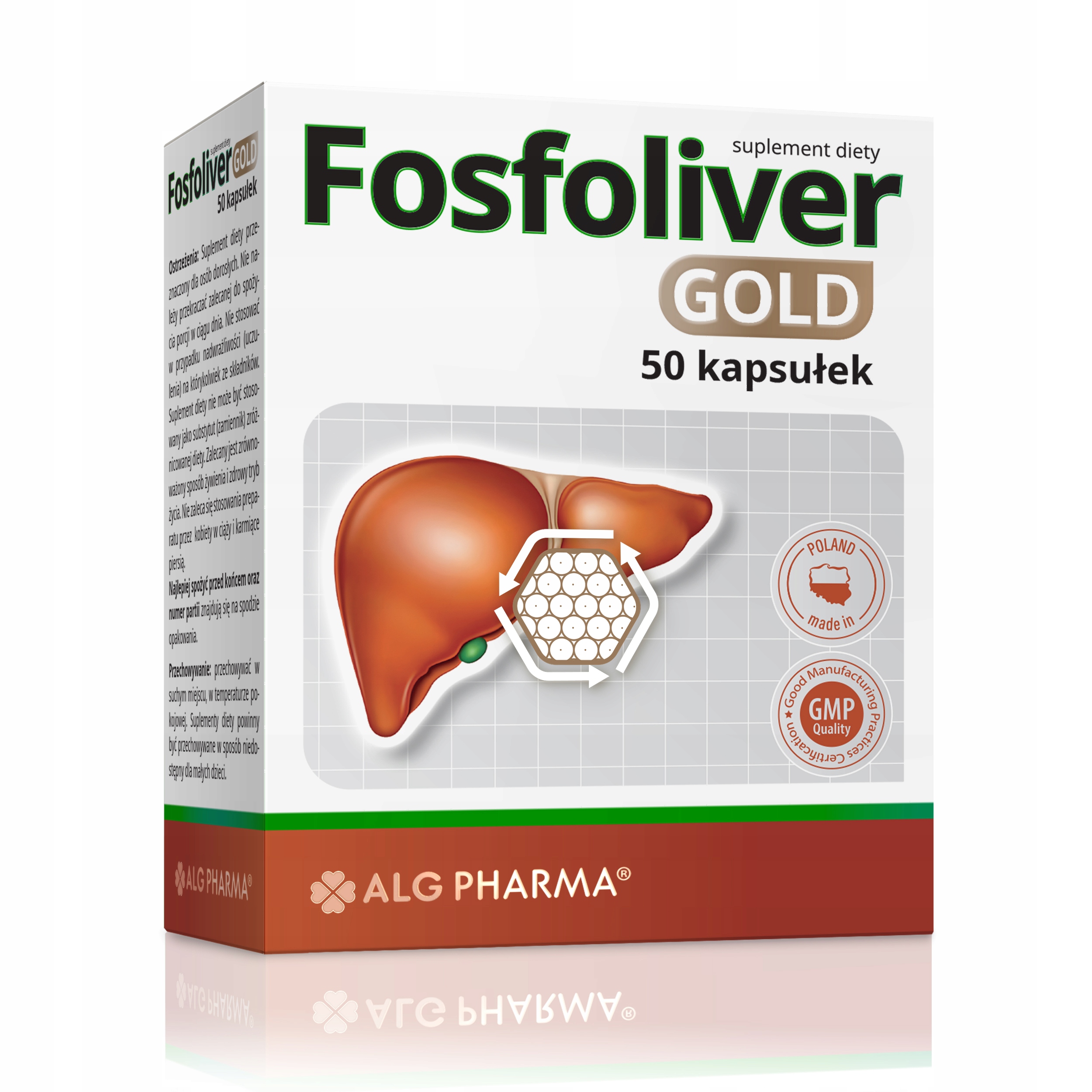 ALG Pharma Fosfoliver Gold 50 kapsułek
